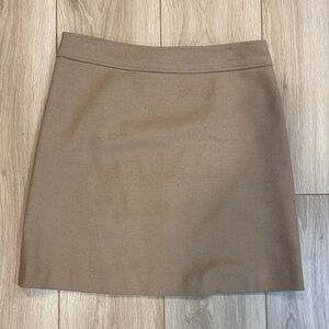 J. Crew Tan Mini Skirt